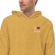 Load image into Gallery viewer, LOVE THE PLAN: Unisex Sueded Fleece Hoodie