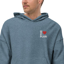 Load image into Gallery viewer, LOVE THE PLAN: Unisex Sueded Fleece Hoodie