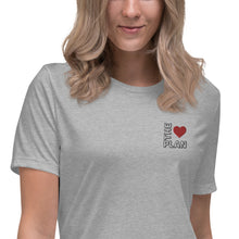 Load image into Gallery viewer, LOVE THE PLAN: Women's Relaxed T-Shirt (Embroidered)