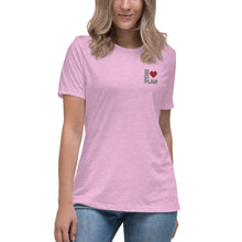 Load image into Gallery viewer, LOVE THE PLAN: Women's Relaxed T-Shirt (Embroidered)