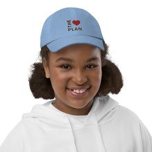 Load image into Gallery viewer, LOVE THE PLAN: Youth baseball cap (Multiple Colors)