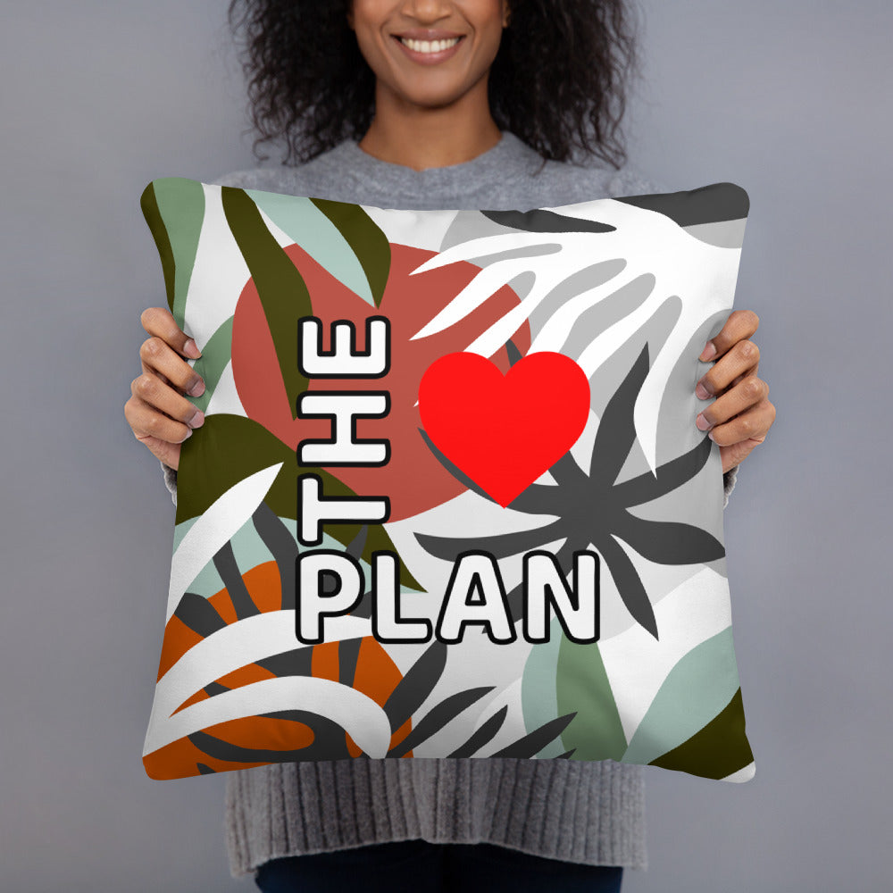 LOVE THE PLAN: Abstract 2 Pillow