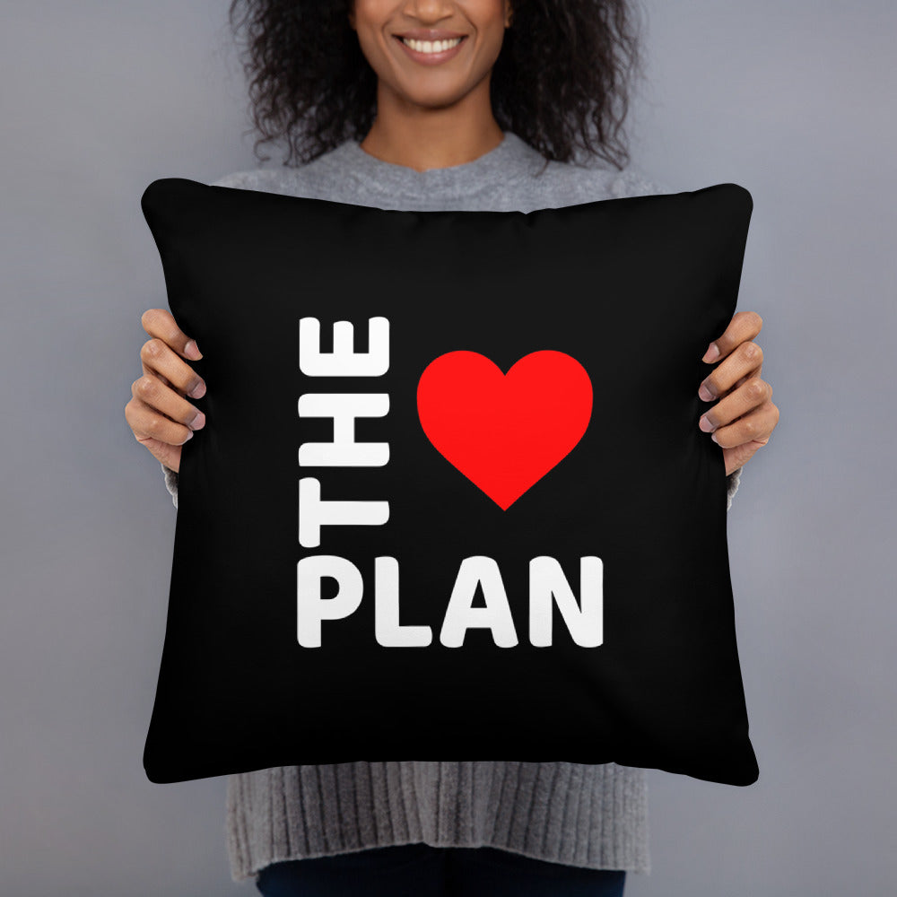 LOVE THE PLAN: Black Pillow