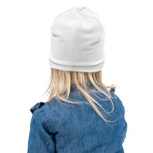 Load image into Gallery viewer, LOVE THE PLAN: Kids Beanie (white)
