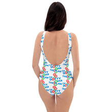 Load image into Gallery viewer, DOTTY OVER THE PLAN: One-Piece Swimsuit (white)
