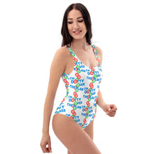 Load image into Gallery viewer, DOTTY OVER THE PLAN: One-Piece Swimsuit (white)
