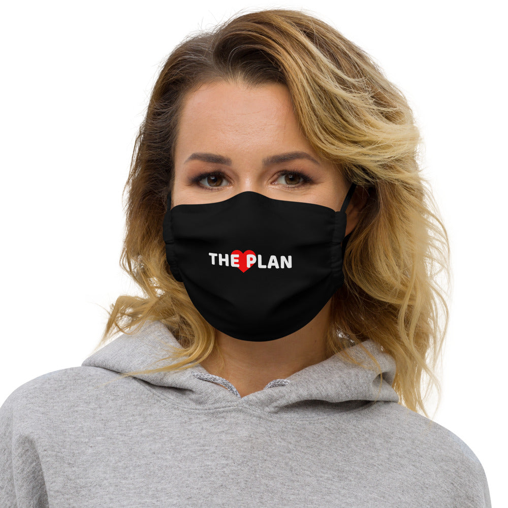 LOVE THE PLAN: Premium face mask (black)