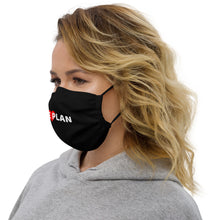 Load image into Gallery viewer, LOVE THE PLAN: Premium face mask (black)
