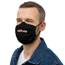 Load image into Gallery viewer, LOVE THE PLAN: Premium face mask (black)
