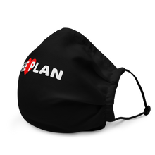 Load image into Gallery viewer, LOVE THE PLAN: Premium face mask (black)
