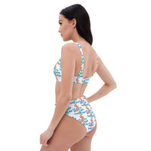 Load image into Gallery viewer, DOTTY OVER THE PLAN: Recycled high-waisted bikini (white)

