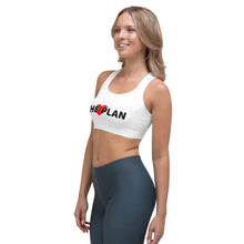 Load image into Gallery viewer, LOVE THE PLAN: Sports bra (white)
