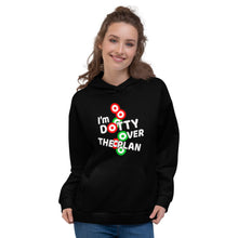 Load image into Gallery viewer, DOTTY OVER THE PLAN: Unisex Hoodie (black)
