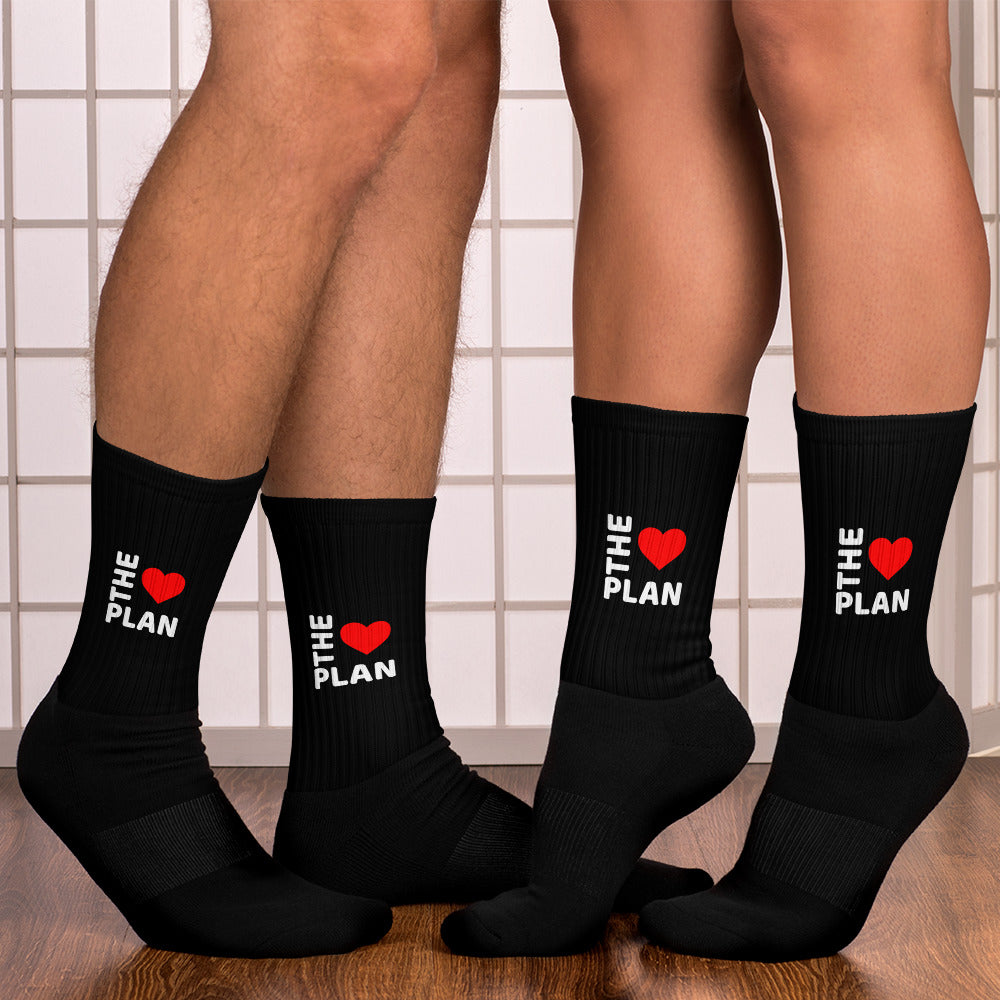 LOVE THE PLAN: Black Socks