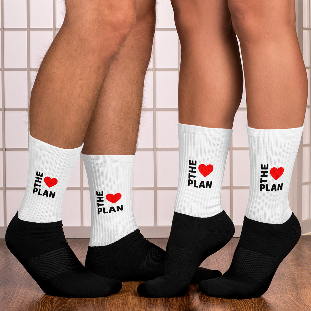 LOVE THE PLAN: Black & White Socks
