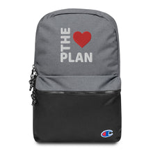 Load image into Gallery viewer, LOVE THE PLAN: Embroidered Champion Backpack
