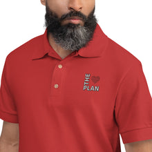 Load image into Gallery viewer, LOVE THE PLAN: Embroidered Polo Shirt
