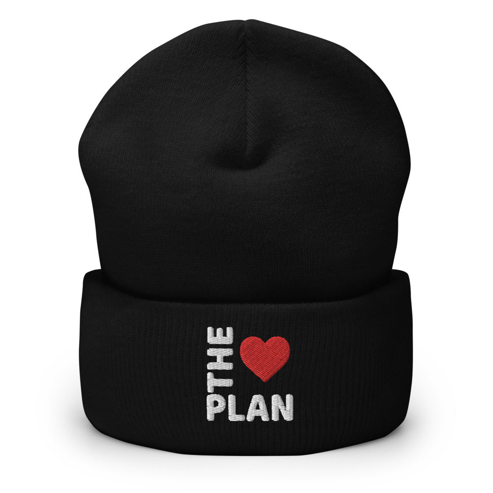 LOVE THE PLAN: Cuffed Beanie (dark)