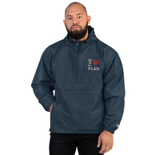 Load image into Gallery viewer, LOVE THE PLAN: Embroidered Champion Packable Jacket
