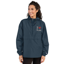 Load image into Gallery viewer, LOVE THE PLAN: Embroidered Champion Packable Jacket
