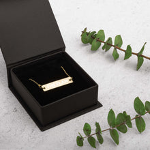 Load image into Gallery viewer, THE PLAN - Engraved Silver Bar Chain Necklace
