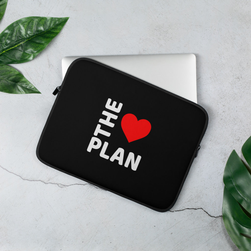 LOVE THE PLAN: Laptop Sleeve (black)