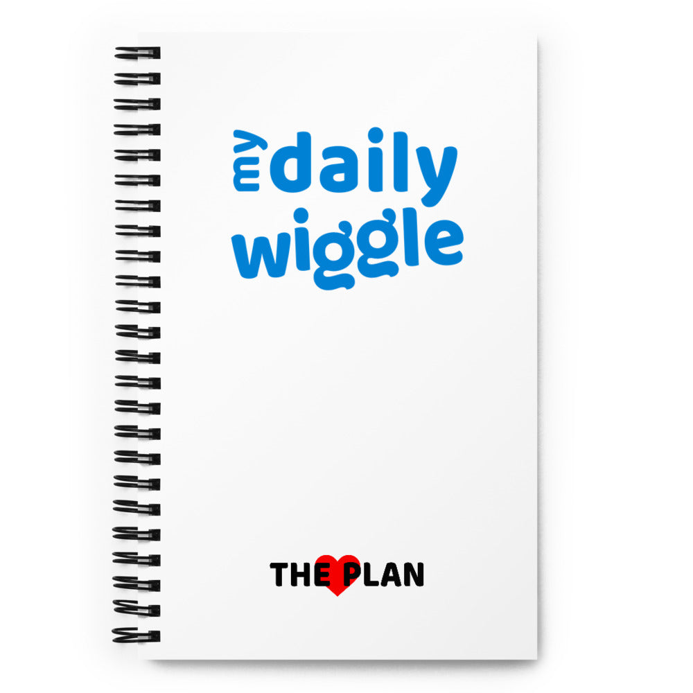 MY DAILY WIGGLE: Spiral notebook (white)