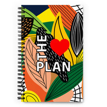 Load image into Gallery viewer, LOVE THE PLAN: Spiral notebook (abstract)
