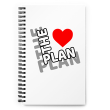 Load image into Gallery viewer, THE PLAN: Spiral notebook (white)
