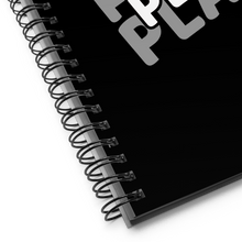 Load image into Gallery viewer, THE PLAN: Spiral notebook (black)
