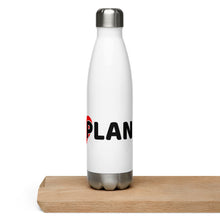 Load image into Gallery viewer, LOVE THE PLAN: Stainless Steel Water Bottle (white)
