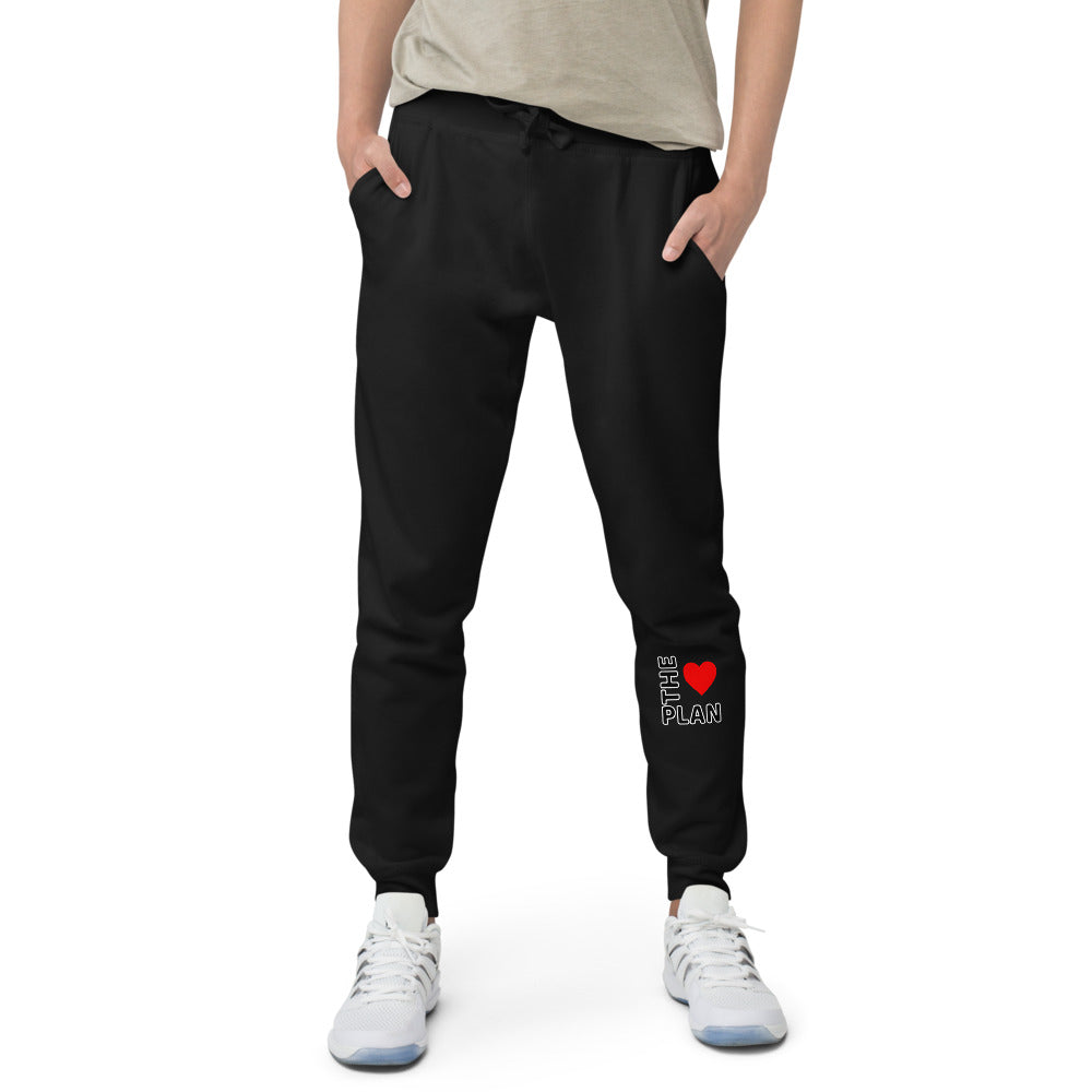 LOVE THE PLAN: Unisex fleece sweatpants