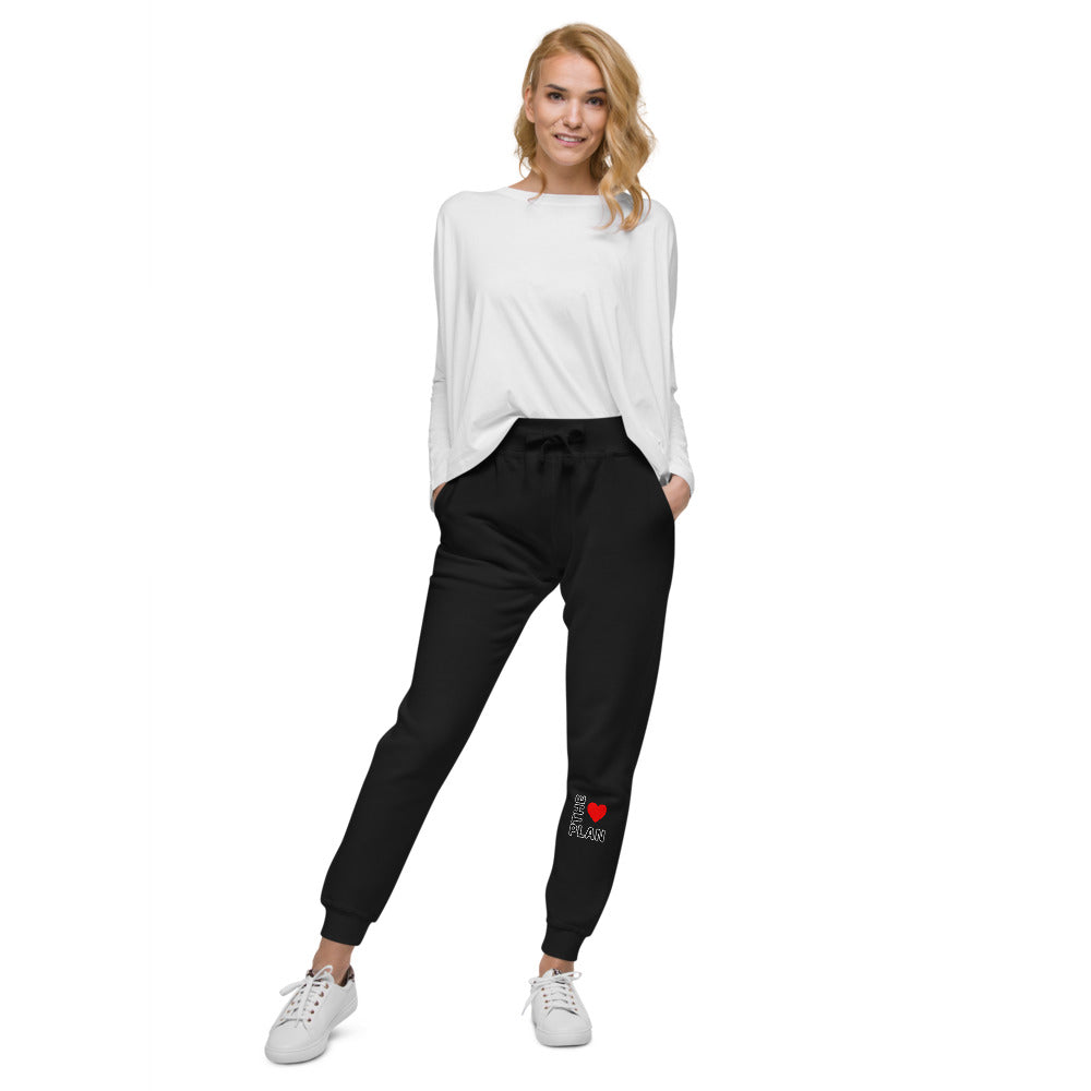 LOVE THE PLAN: Unisex fleece sweatpants