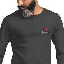 Load image into Gallery viewer, LOVE THE PLAN: Unisex Long Sleeve Tee
