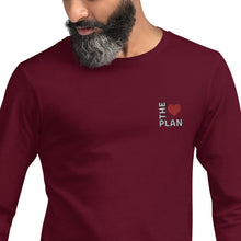 Load image into Gallery viewer, LOVE THE PLAN: Unisex Long Sleeve Tee
