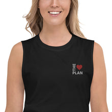 Load image into Gallery viewer, LOVE THE PLAN: Embroidered Sleeveless  Shirt
