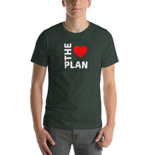 Load image into Gallery viewer, LOVE THE PLAN: Short-Sleeve Unisex T-Shirt (white text)
