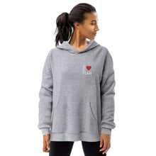 Load image into Gallery viewer, LOVE THE PLAN: Unisex Sueded Fleece Hoodie
