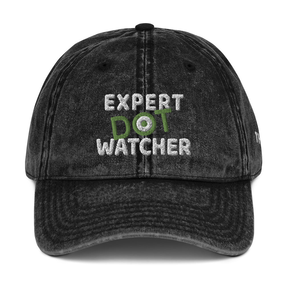 EXPERT DOT WATCHER: Vintage Cotton Twill Cap