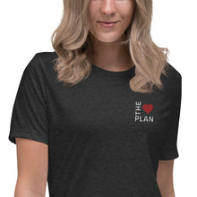 Load image into Gallery viewer, LOVE THE PLAN: Women&#39;s Relaxed T-Shirt (Embroidered)
