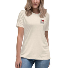 Load image into Gallery viewer, LOVE THE PLAN: Women&#39;s Relaxed T-Shirt (Embroidered)
