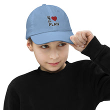 Load image into Gallery viewer, LOVE THE PLAN: Youth baseball cap (Multiple Colors)
